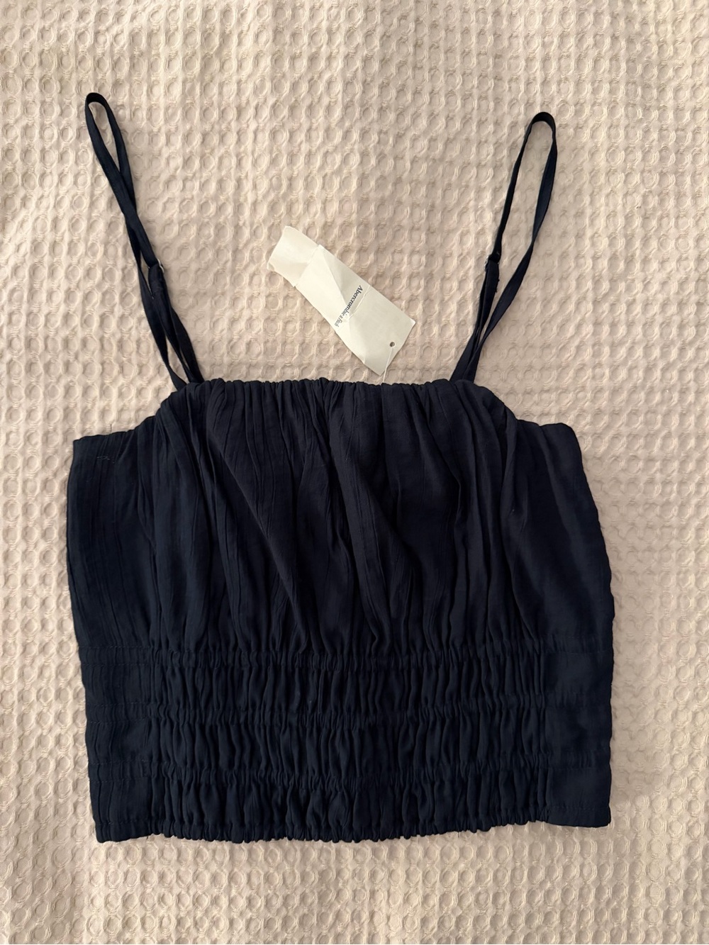 Abercrombie & Fitch Smocked Spaghetti-Strap Cami
